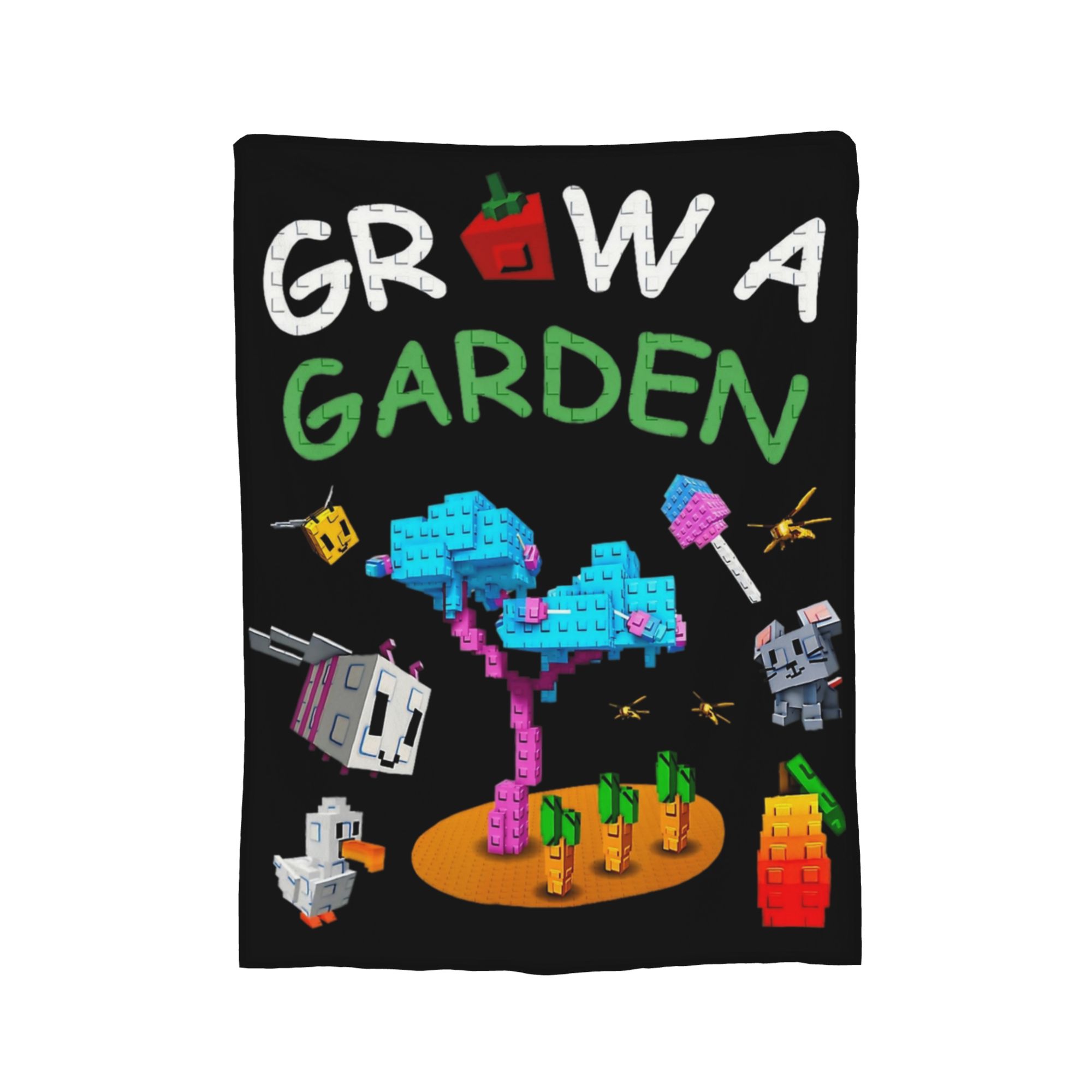 Grow A Garden Game Blanket Flannel Spring/Autumn   Multifunction Warm Throw Blanket for Bed Outdoor Bedspread 30x40in