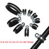 10Pcs Rubber Lined P Clips Wiring Hose Clamp Pipe Cable Mounting Fix Fasteners Hardware Electrical Fittings High quality