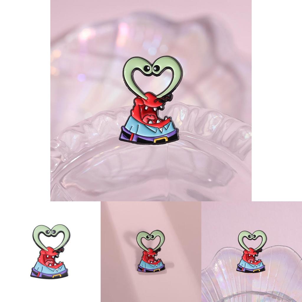 Multifunctional Alloy Brooch With Adorable Cartoon Design Great For Everyday Fashion Statements