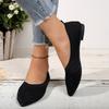 Breathable knitted large-size women's shoes, black and yellow casual fashion one-pedal lazy shoes, women's summer shoes