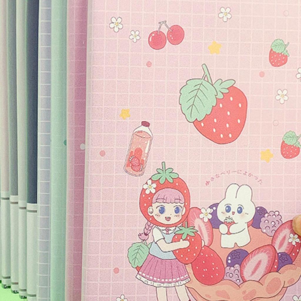 Thickened Plastic Cover Notebook - B5 & A5 Sizes for Girls, Art Students, and College Use