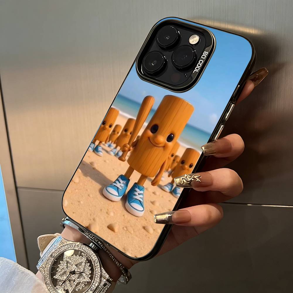 

Brainrot Tralalero Phone Case For iPhone 17,16,15,14,13,12,11 Plus Pro Max Colored Silver Phone Case iPhone17