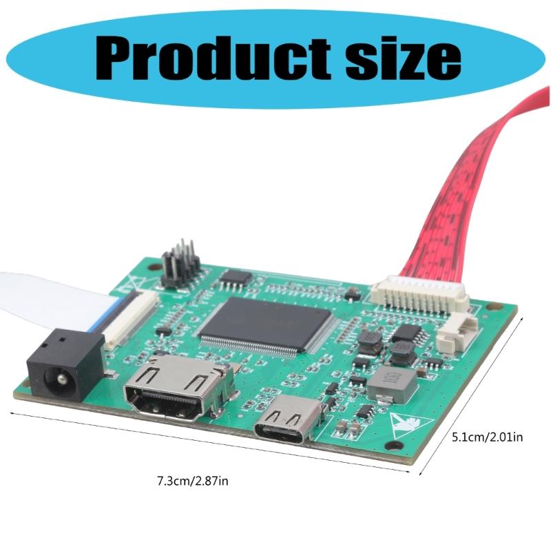 eDP Driver Board Compatibles 10-17.3Inch Displays Multi Language and Wide Voltages Inputs 1920x1200 eDP 30PIN Output