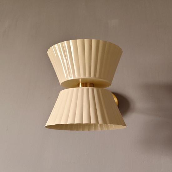 Paar Messing Diabolo Wandleuchten 1950er Jahre Mid-Century Italienische Stilnovo Wandleuchte