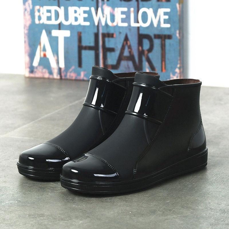 

Модные резиновые сапоги мужские резиновые сапоги мужские водонепроницаемые нескользящие цветные унисекс ботильоны легкие водные сапоги высокого класса 44 чёрный