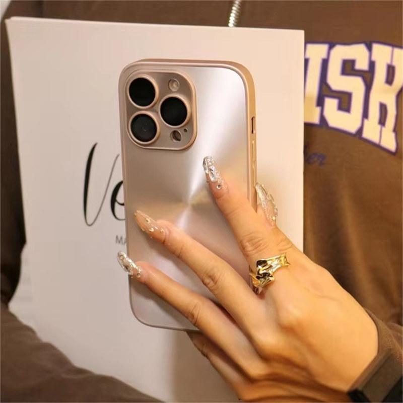 Luxury Bling Laser Aurora Pattern Phone Case for iPhone 16 15 Pro Max 13 12 11 14 Plus Cases Soft Bumper Shockproof Matte Cover