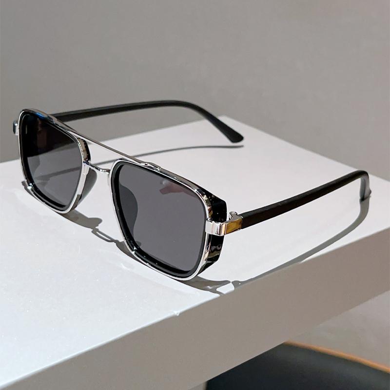KAMMPT Vintage Square Sunglasses Men 2026 New Fashion Double Bridge Gradient Decor Shades Women Luxury Brand Design Sun Glasses