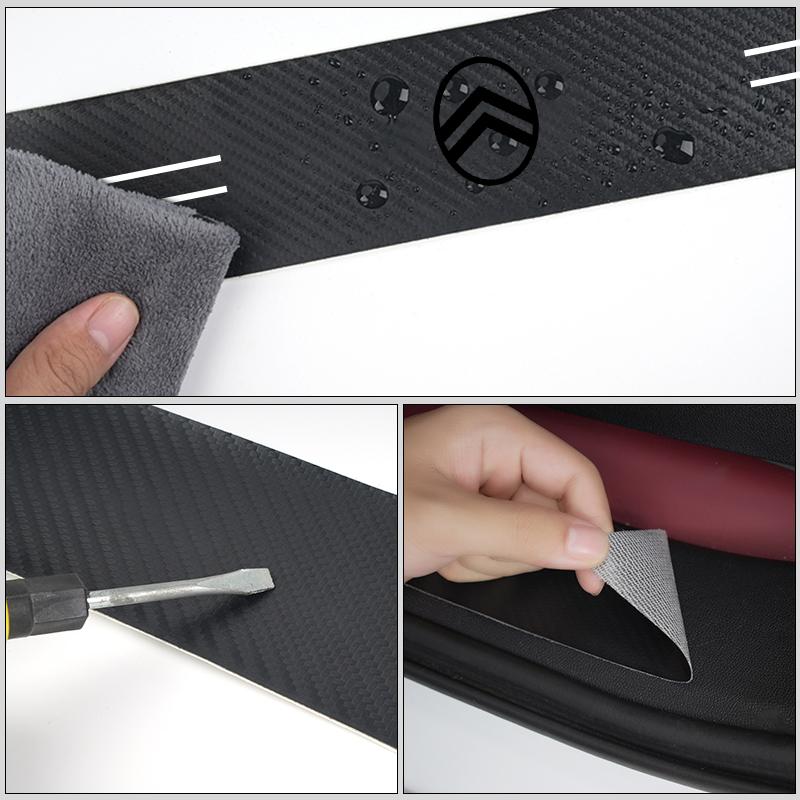 Door Sill Trim Protective Cover Adhesive Strip Sill Protector Auto Sticker For Citroen C4 C3 C5 C1 C2 VTS Berlingo Celysee Xsara