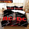 Fashion AC DC Rock Band Bedding Set Printed Bed Set With Pillowcase Bed Duvet Cover Soft Single Double Queen Super King Size