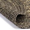 Handmade Rug Jute Black and Natural 90 Cm