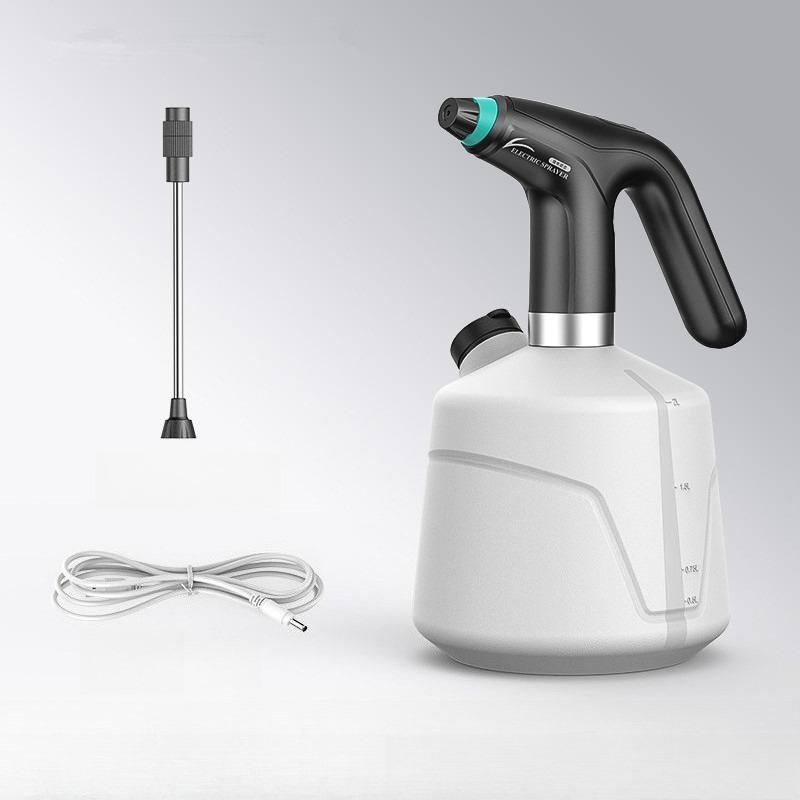 1pcs Electric Watering Can Sprayer Home Disinfection Plastic Watering Pot Automatic Sprayer for Plant Watering & Cleaning чёрный