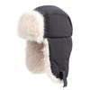 Clape Flight Cap for Men and Solid Reflective Ear Fluffy Pilot Cold Weather Perfect for Outdoor Fall and Russian Warm Winter Hat for Travel and Hiking