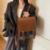 Schoolbag Autumn and Winter Plaid Backpack Women's Fashion Versatile Retro High-value Handbag College Style Plaid Backpack