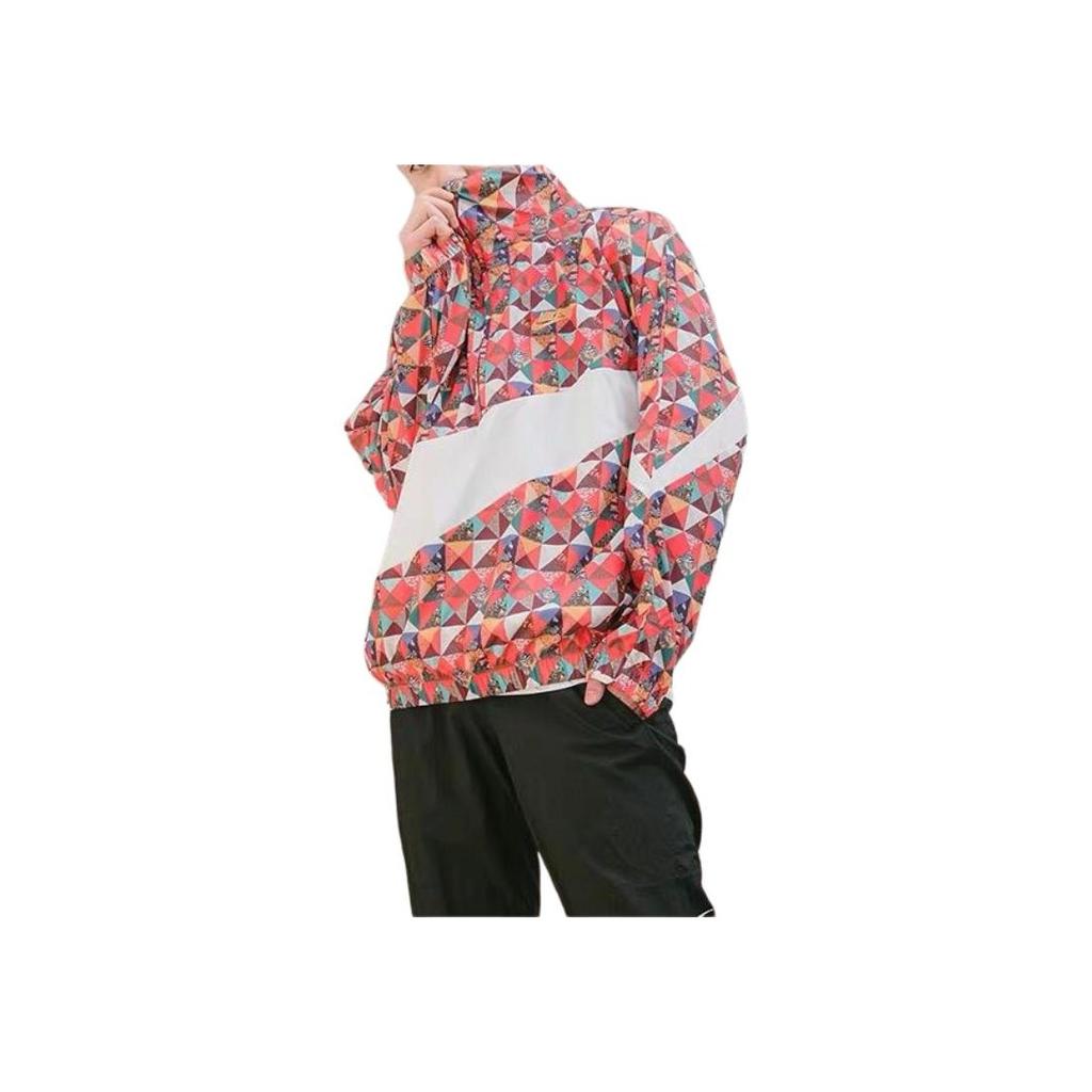 Nike Sportswear Printed Logo Half-Zip Stand Collar Jacket Men Jackets Floral CI7690-100