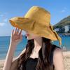 Hut Damen Sommer Neu UV-beständig Fischerhut Koreanische Ausgabe Dayan Mode Strand Reise Sonnenschutz Schirmmütze