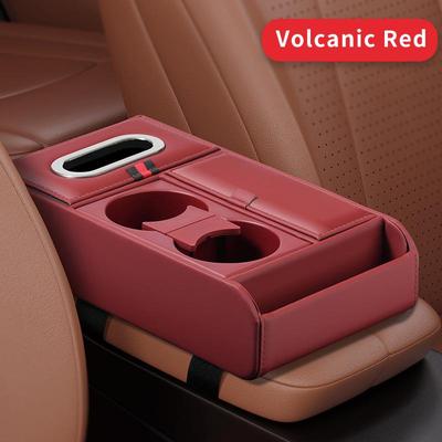 Luxus Auto Armlehnen Erhöhung & Multifunktionaler Organizer mit Stauraum, Getränkehalter & Taschentuchbox