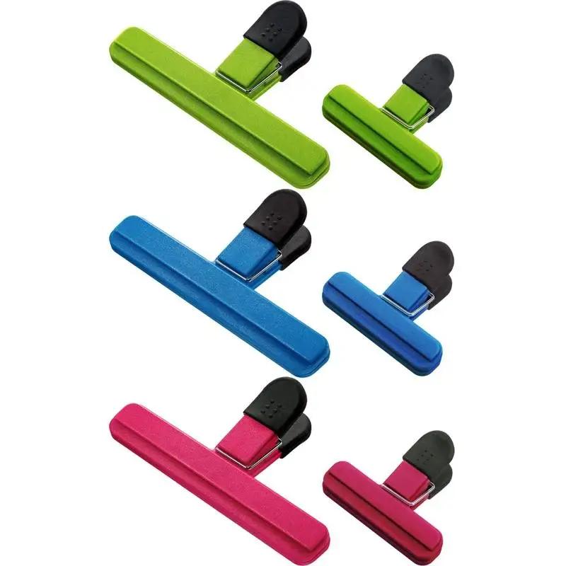 

6pcs T-type Kitchen Food Sealing Clip, Household Tea Snacks Plastic Bag Moisture Proof and Leak Proof Multipurpose Sealing Clip