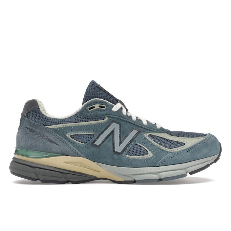 

New Balance AURALEE x 990v4 Сделано в США Расцветка Trooper Унисекс Кроссовки Синий Темно-сланцевый Болотный U990AL4 36