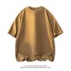 Men's Summer Wool Blend Half-High Collar Knit Short-Sleeve Sweater