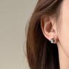 Korean Style Geometric Round Ball Stud Earrings for Women - Trendy and Fashionable Niche Design Ear Jewelry