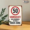 Vintage 50 Speed Limit Sign Metal Poster Wall Decor