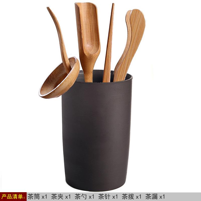 

Bamboo Tea Ceremony Six Gentlemen Kung Fu Teaset Accessories Wood Tea Art Combination Tea Tray Decoration