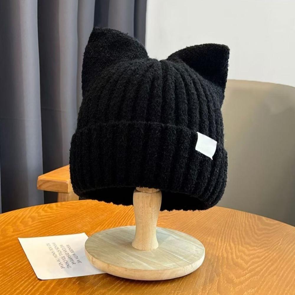 Thickened Velvet Windproof Hat Soft Beanies Knitted Hat New Brimless Beanie Hat  Outdoor Sports