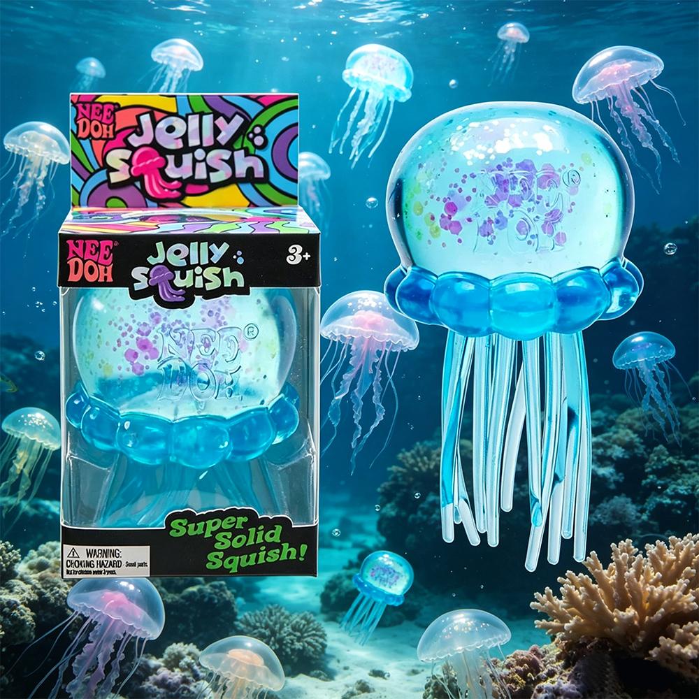 Confermata Scatola Cieca Serie Medusa Palla di Fuzz Needoh Vari Colori Carina Modellazione a Medusa Sollievo dallo Stress Giocattolo Divertente Rilassante