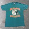 1980s Miami Dolphins Helmet Graphic T Shirt | Large