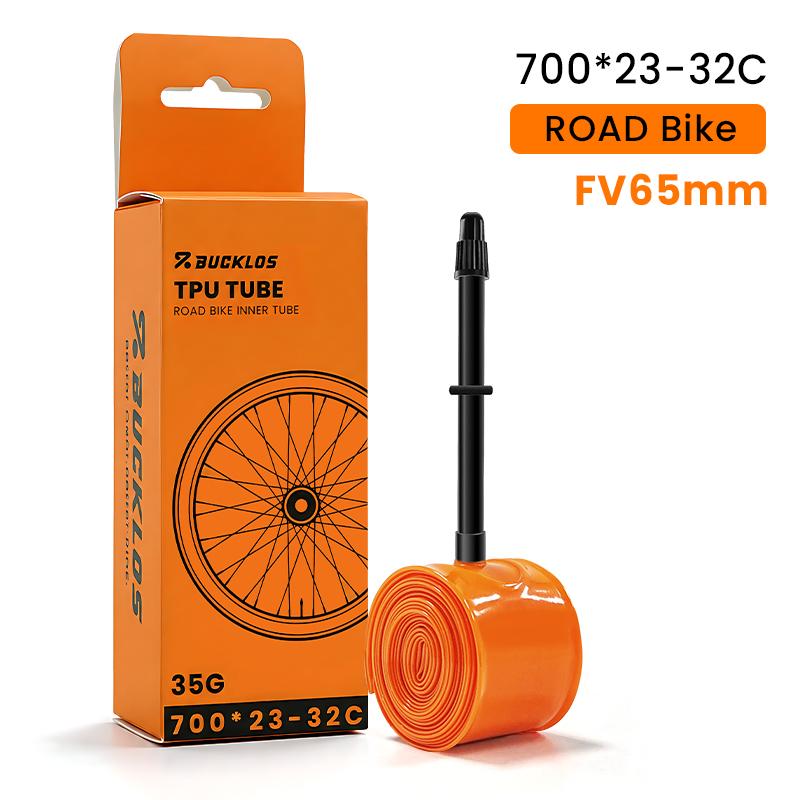 BUCKLOS TPU Bicycle Inner Tube 700C Bike Inner Tire Ultralight Cycling Tube for Road Gravel Bike Durable Bicycle Tpu Tubes Parts