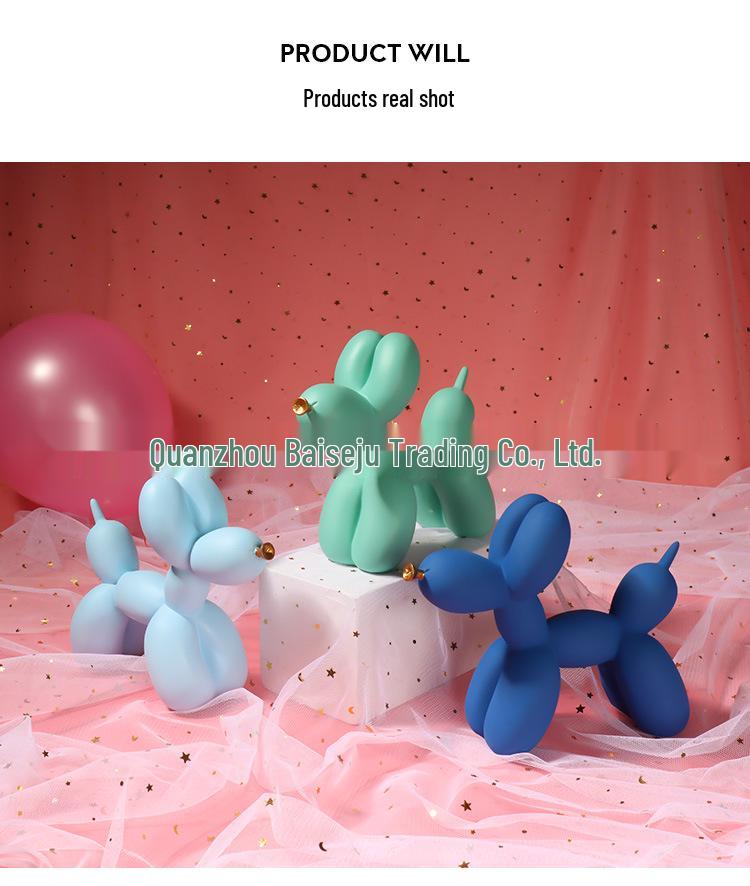 Nordic Creative Resin Balloon Dog Figurines - Home & Wine Cabinet Decor