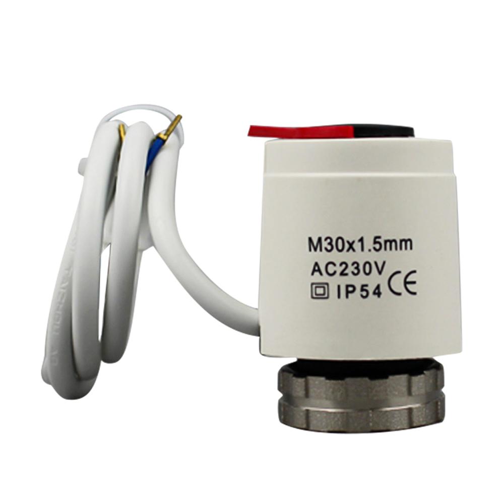 Actuator for Underfloor Heating, Thermal Actuator NC Electric, Normally Close M30 * 1.5 Thread for Floor Heating Thermostat, Designed for Temperature