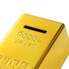 Gold Bullion Bar Bullion Prop Simulation Gold Brick Coin Case Saving Money Box Coin Bank Piggy Bank