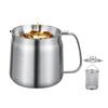 A03F-304 Stainless Steel 50Oz/1.5L Oil Strainer Pot 3In1 Multifunctional Deep Frying Basket,Grease Container For Kitchen