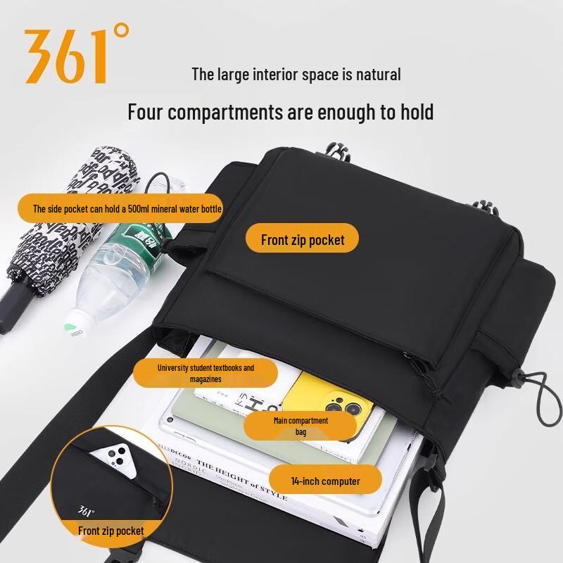 361° Men's Large Capacity Messenger Shoulder Bag