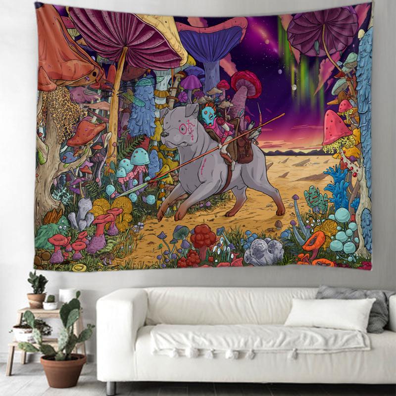 European Ancient Court Illustration Background Decorative Tapestry Mandala Bohemian Decorative Tapestry Home Decoration Tapestry