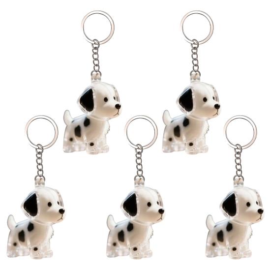 Dog Hair Storage Bottle Pet Memorial Keychain Transparent Hair Locket
