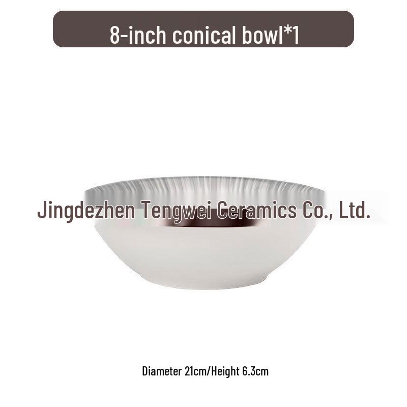 ZISIZ Light Luxury Ceramic Tableware Set
