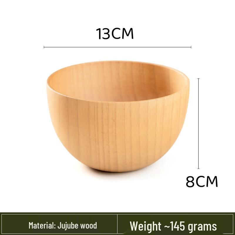 Ruhan Japanese-Style Jujube Wood Soup Bowl