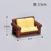 9pcs/set Miniature Simulated Furniture Set Small Ornament Models Sofas Beds Coffee Tables Cabinets For DIY Handmade Decorations