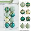 New Creative Christmas Ball Pendant 6cm Reusable Xmas Tree Charm Painted Plastic Christmas Supplies Party Decoration