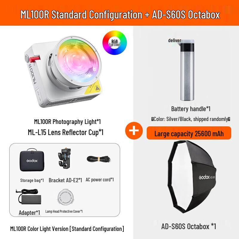 Godox ML100R Full-Color Portable LED Video Light