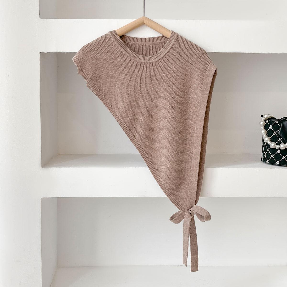 

Модный универсальный женский треугольный платок с косым краем, новинка осени и зимы, женские шали, ощущение зрелости, ретро, нишевый дизайн