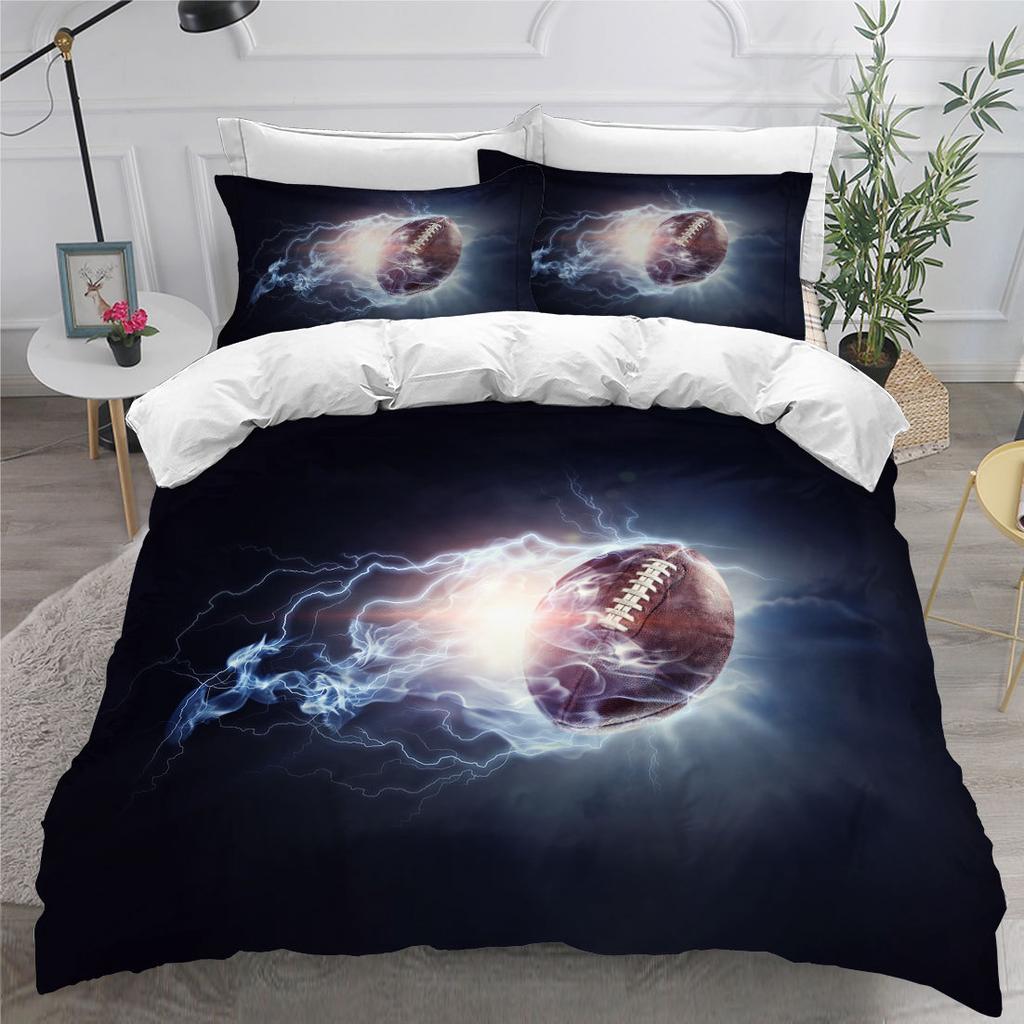 Rugby American Football Home Textile Digital Printing Three-Piece Bedset Bedset