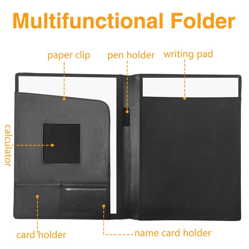 Business Padfolio Organizer Document Planner Portfolio Binder Storage Pocket