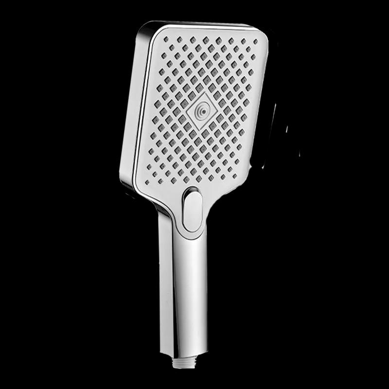 

Квадратная насадка для дождя с большим потоком, 3-скоростной регулируемый режим дождя, душ с насадкой высокого давления, ручной душ для ванной комнаты