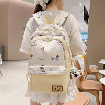 Schoolbag Japanese Ins Students Class Schoolbag Junior High School High School Students Cute Large Capacity Backpack Soft Cute Lightweight Big 