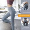 Women's Elastic Nude Feel Peach Hip-lifting Yoga Pants – Solid Color, Tight Fit