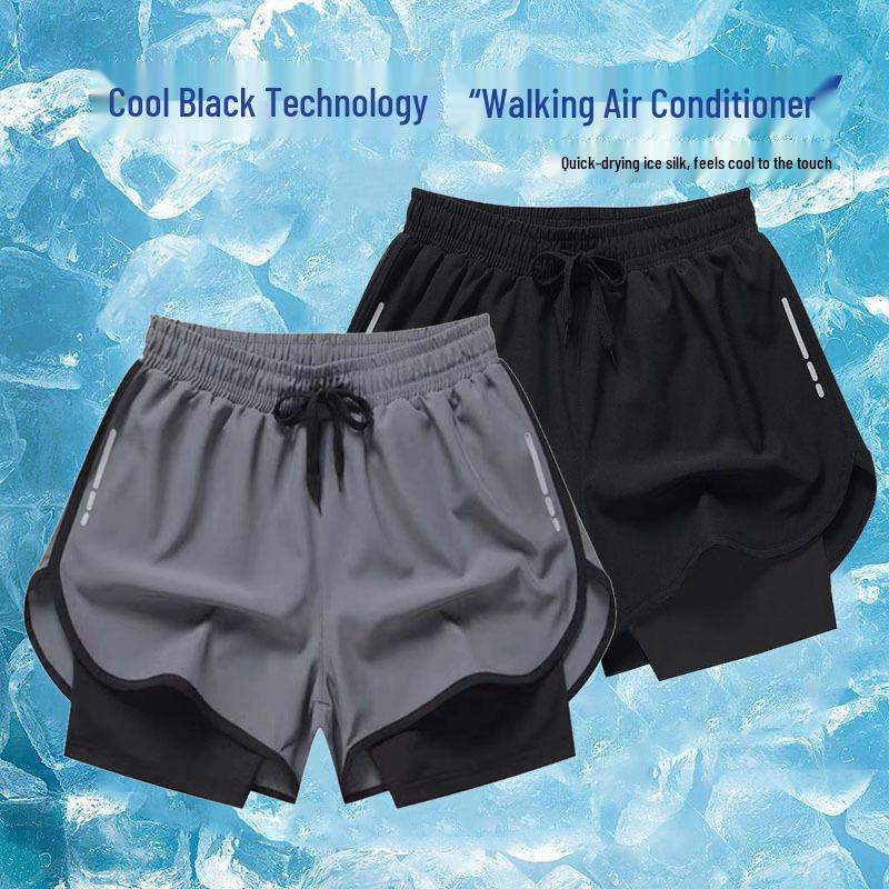 

Men s Quick-Dry Athletic Shorts with Liner – Summer Running & Fitness Wear 5XL