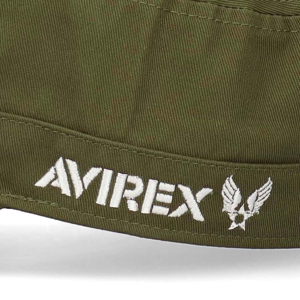 AVIREX AR Simple Work Cap Hat Adjustable Size Exclusive Original Model (khaki)